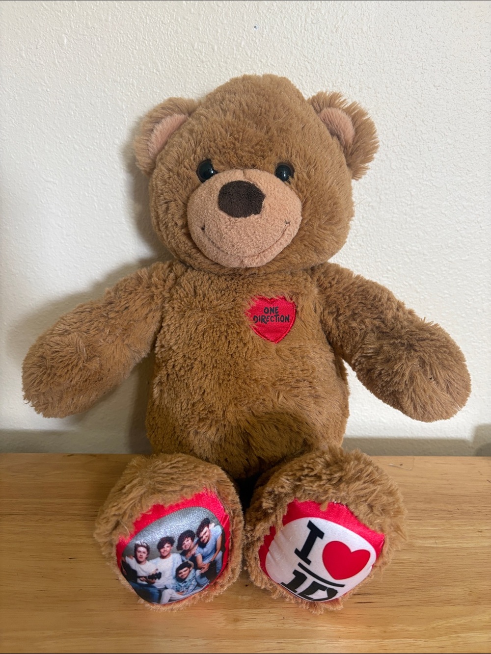 Build-A-Bear One Direction Teddy with Red Accent Heart